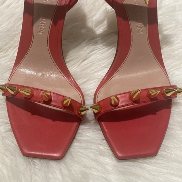 Alexander McQueen Punk stud Leather ankle strap sandals size 36.5EU - Picture 3 of 12